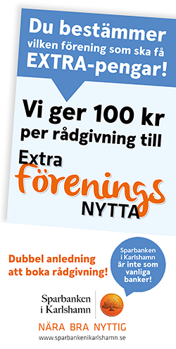Sparbanken i Karlshamn reklam